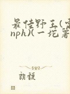 最佳野王(电竞nph)(一坨薯饼)_无拼音封面
