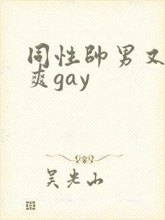 同性帅男又粗又爽gay