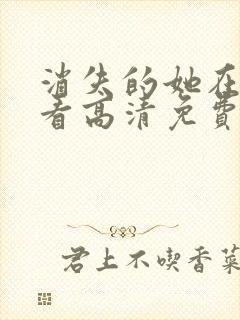 消失的她在线观看高清免费完整版