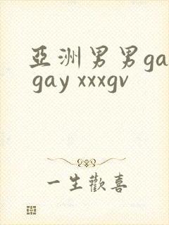 亚洲男男gay gay xxxgv
