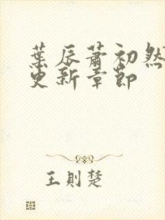 叶辰萧初然最快更新章节