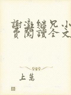 谢澈继兄小说免费阅读全文无弹窗封面