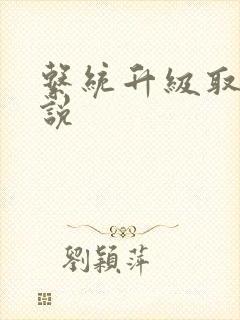 系统升级取液小说封面