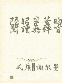 陆昭宁萧昀免费阅读无弹窗