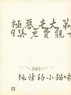 极恶老大第二季9集免费观看