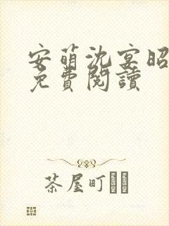 安萌沈宴昭小说免费阅读