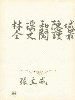 林瑶和陈城小说全文阅读最新章节