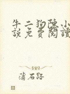 牛二狗陈小燕小说免费阅读无弹窗