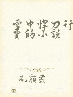 雪中悍刀行全免费的小说