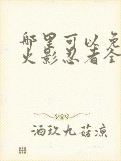 哪里可以免费看火影忍者全集