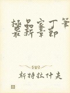 极品家丁笔趣阁最新章节