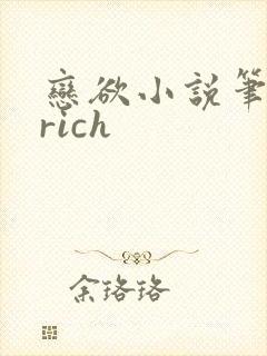 恋欲小说笔趣阁rich