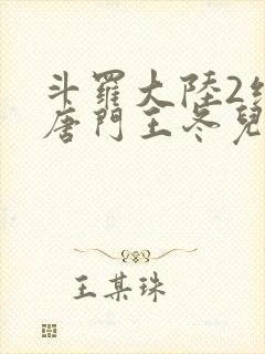 斗罗大陆2绝世唐门王冬儿的身份