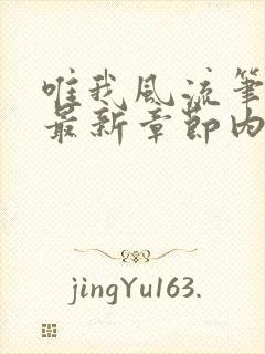 唯我风流笔趣阁最新章节内容