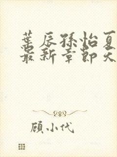 叶辰孙怡夏若雪最新章节天天