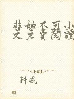 非她不可小说全文免费阅读无弹窗