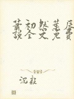 萧初然叶辰的小说全文免费阅读一