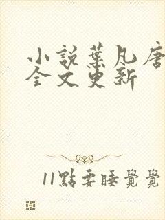 小说叶凡唐若雪全文更新