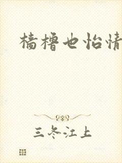 樯橹也怡情封面