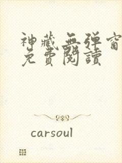 神藏无弹窗全文免费阅读