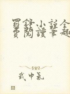 罗铮小说全文免费阅读笔趣阁