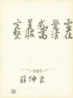 完美感觉电影完整版高清在线观看