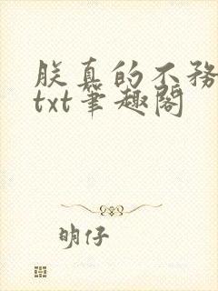 朕真的不务正业txt笔趣阁封面