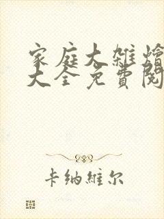 家庭大杂烩小说大全免费阅读封面