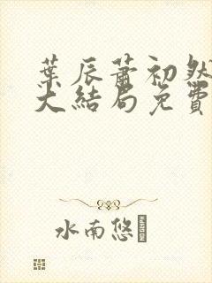 叶辰萧初然完结大结局免费阅读全文