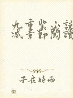 九重紫小说未删减章节阅读