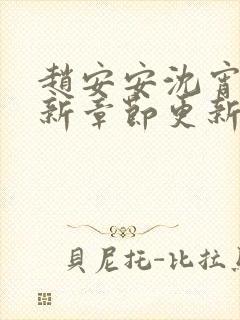 赵安安沈宵凡最新章节更新笔趣阁封面