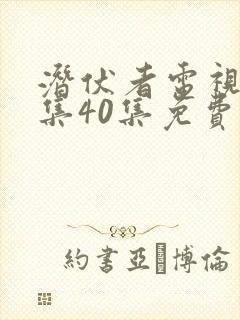 潜伏者电视剧全集40集免费观看