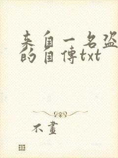 来自一名盗墓者的自传txt