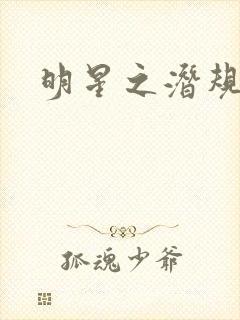 明星之潜规则皇封面