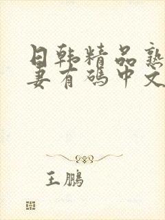 日韩精品熟女人妻有码中文字幕在线