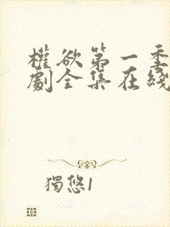 权欲第一季电视剧全集在线观看免费