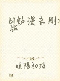 bl动漫未删减版