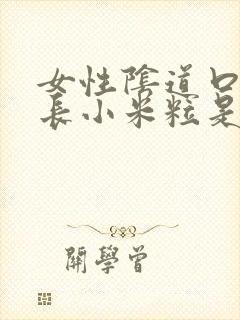 女性阴道口内侧长小米粒是怎么回事