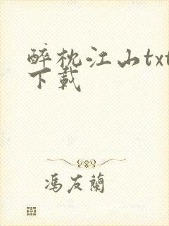 醉枕江山txt下载