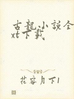 古龙小说全集txt下载