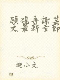 顾砚舟谢芸琛全文最新章节免费阅读