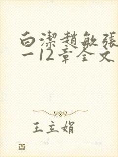 白洁赵敏张倩1一12章全文阅读