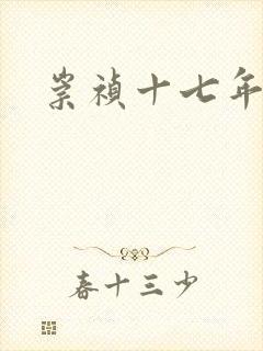 崇祯十七年封面