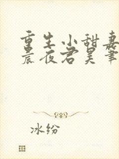 重生小甜妻慕初晨夜君昊笔趣阁