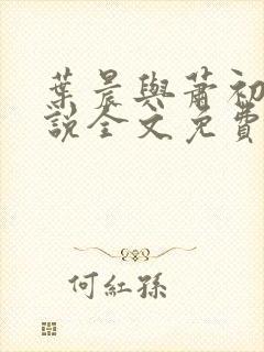 叶晨与萧初然小说全文免费阅读全部