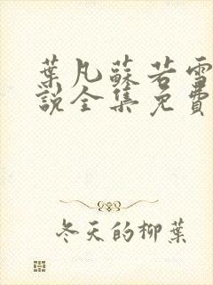 叶凡苏若雪的小说全集免费阅读