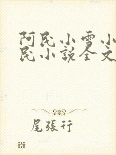 阿民小雪小柔阿民小说全文免费阅读封面