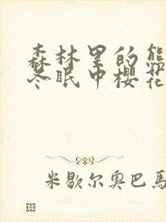 森林里的熊先生冬眠中樱花动漫