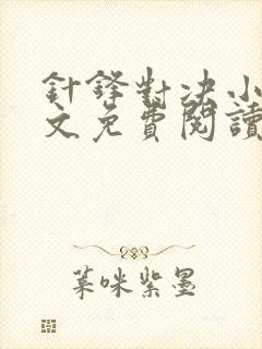 针锋对决小说全文免费阅读完整版