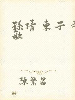 孙倩 东子 赵敏封面